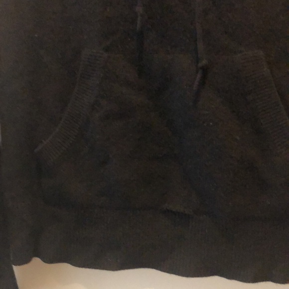 Banana Republic Cashmere Hoodie, Black, Size M - Picture 5 of 6